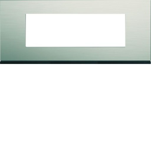 [HAG-WXP4506] Plaque de finition Gallery 6 modules Antique alu entraxe 57 mm WXP4506