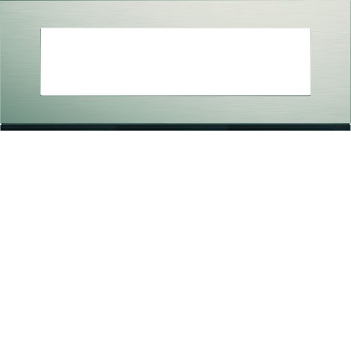 [HAG-WXP4508] Plaque de finition Gallery 8 modules Antique alu entraxe 71 mm WXP4508