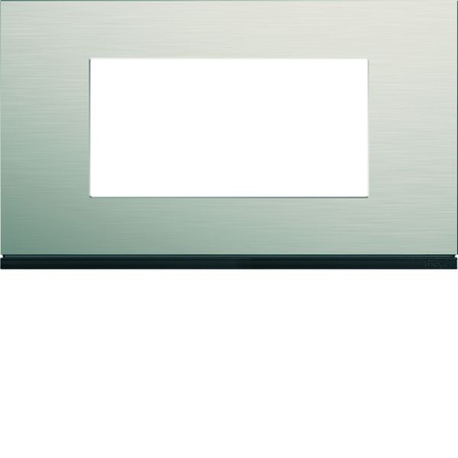 [HAG-WXP4534] Plaque de finition Gallery 4 modules Antique alu entraxe 57 mm WXP4534