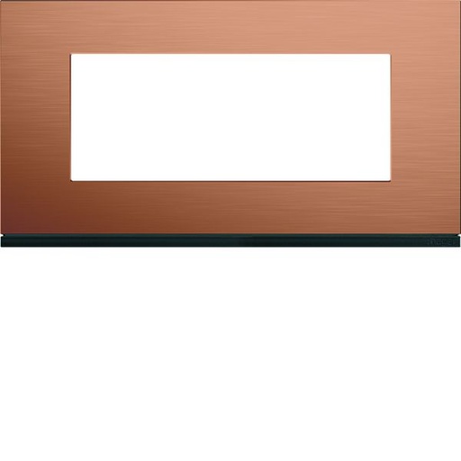 [HAG-WXP4605] Plaque de finition Gallery 5 modules Copper alu entraxe 71 mm WXP4605