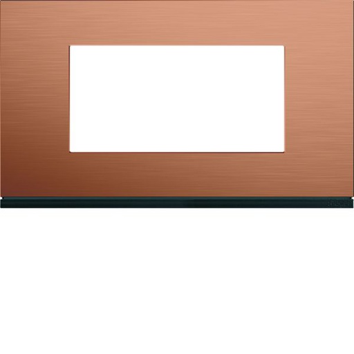 [HAG-WXP4634] Plaque de finition Gallery 4 modules Copper alu entraxe 57 mm WXP4634
