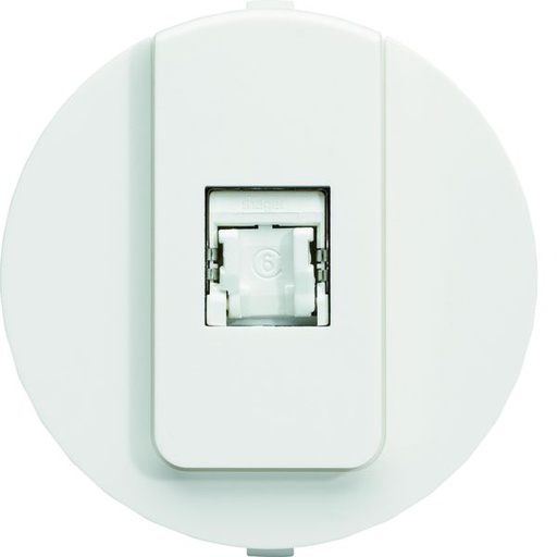 [HAG-WJA223B] Prise RJ45 catégorie 6 FTP pour Grade 2 Ateha Associable Blanc WJA223B