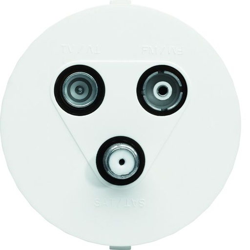 [HAG-WJA256B] ateha Prise TV + FM + SAT 1 câble associable WJA256B