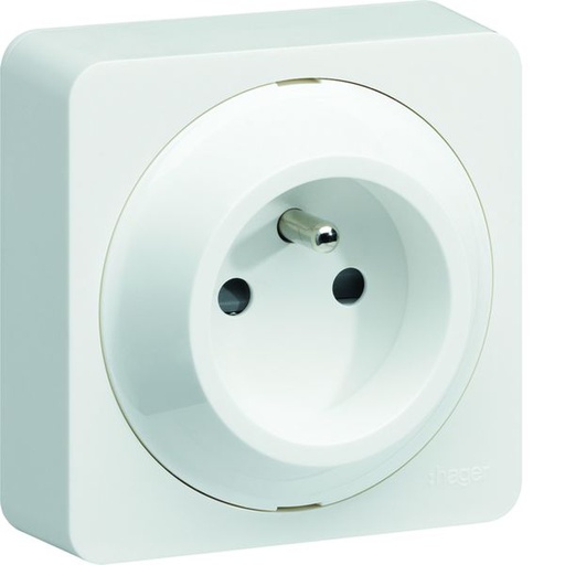 [HAG-WJC100B] Prise de courant 2P+T Ateha Blanc WJC100B