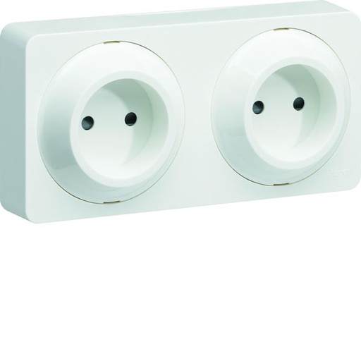 [HAG-WJC142B] ateha prise de courant double horizontale 2P complet WJC142B