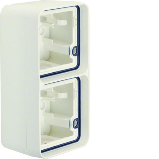 [HAG-WNA686B] cubyko Boîte double verticale vide associable blanc IP55 WNA686B