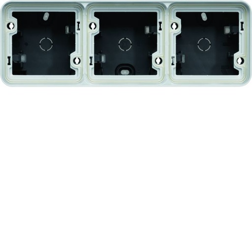 [HAG-WNA683] Boîte triple Cubyko étanche IP55 gris associable pour pose en saillie WNA683