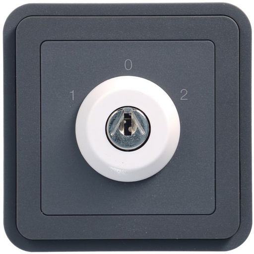 [HAG-WNA037] cubyko interrupteur à clé 3P extract. 0 associable gris WNA037
