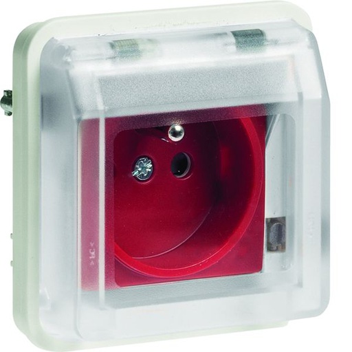 [HAG-WNA105B] cubyko Prise 2P+T à détrompage associable blanc IP55 WNA105B