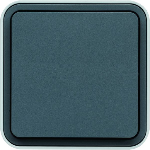 [HAG-WNC001] Interrupteur va et vient Cubyko étanche IP55 gris pose en saillie WNC001