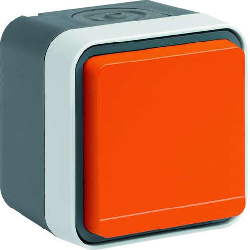 [HAG-WNC100E] Prise de courant 2P+T étanche cubyko IP55 orange complète installation saillie WNC100E