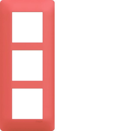 [HAG-WE557] Plaque de finition Essensya 3 postes Coral entraxe 57 mm WE557