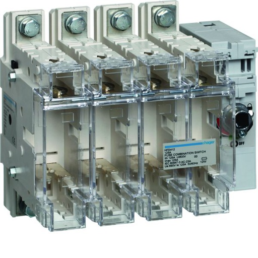[HAG-HFD412] Interrupteur combiné fusible 4P - 125 A - T00 HFD412