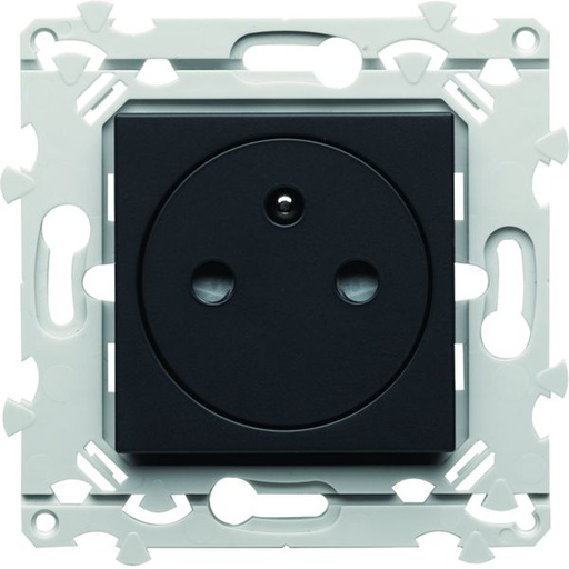 [HAG-WE106A] Prise de courant affleurante Essensya 2P+T Anthracite WE106A