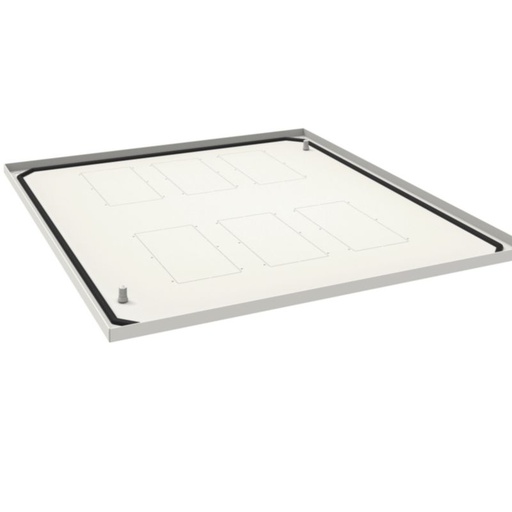 [HAG-FN121E] Plaque passe câbles pleine quadro evo P800xL1000mm Blanc pur FN121E