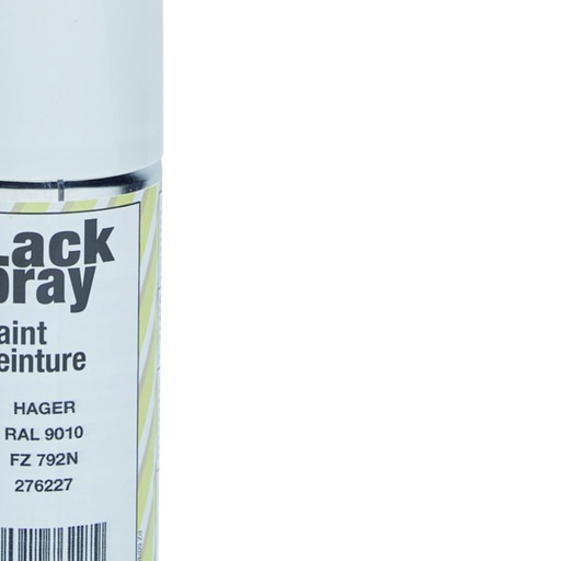[HAG-FZ792N] Peinture en bombe aérosol ral 9010 150ml pour retouches des armoires vega D FZ792N
