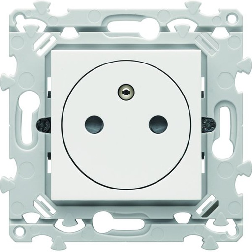 [HAG-WE106G] Prise de courant affleurante Essensya 2P+T Pure. Version avec griffes WE106G