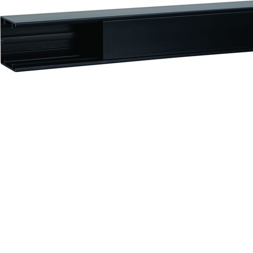 [HAG-GBD5005009011] Goulotte d'installation GBD 50x50mm 1 compartiment PVC noir GBD5005009011