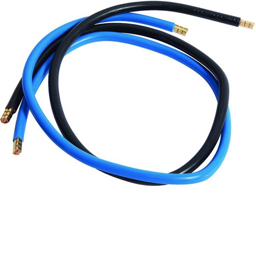 [HAG-KC616] Jeu 2 conducteurs 16 mm² bleu + noir longueur 650mm KC616