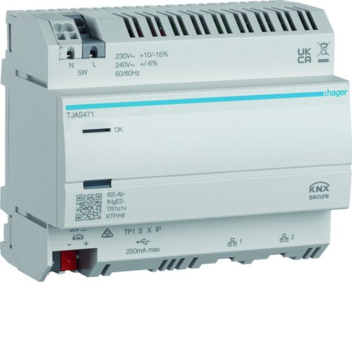 [HAG-TJAS471] Serveur domotique KNX Secure Domovea expert avec module automatisme TJAS471
