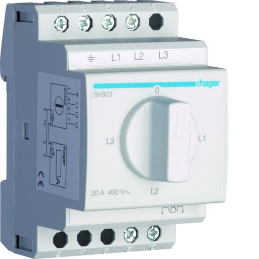 [HAG-SK603] Commutateur d ampéremètre 4 positions SK603