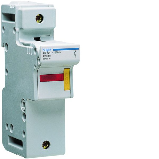 [HAG-LS701] Coupe circuit 1P 125A L58 accessoriable 2 modules LS701