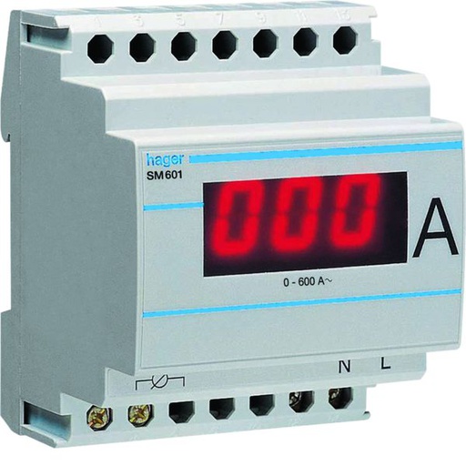 [HAG-SM601] Ampéremètre digital 0-600A branchement sur transformateur de courant SM601