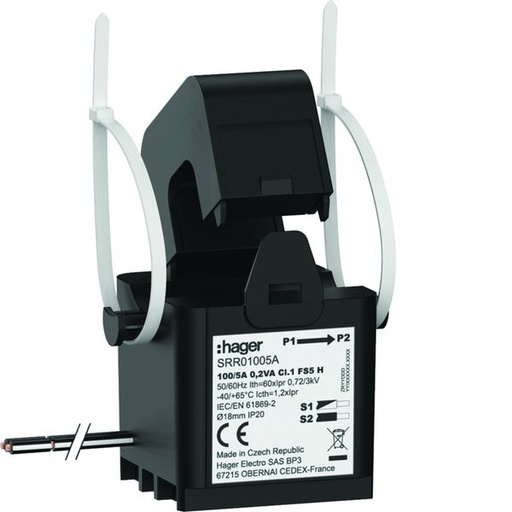 [HAG-SRR01005A] Transformateur de Courant Ouvrant SC1 18mm 100/5A 0.2VA Classe 1 SRR01005A