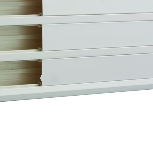 [HAG-GBD5019009016] Goulotte d'installation GBD 50x190mm 3 compartiments PVC blanc GBD5019009016