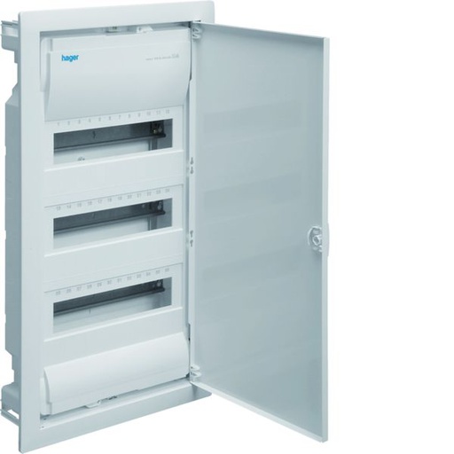 [HAG-VU36ND] Coffret de distribution encastré volta, 3 rangées 36 modules 630,50x348x98mm VU36ND