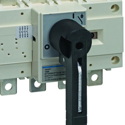 [HAG-HA451] Interrupteur coupure apparente 4P In125A Ue380 - 415Vac Poignée rotative longue HA451