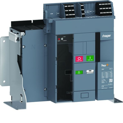 [HAG-HW1M412FE] Disjoncteur Ouvert HW1 55kA 1250A 4P Fixe pour TU sentinel Energy HW1M412FE