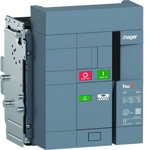 [HAG-HW1W308DS] Interrupteur Ouvert HW1 800A 3P Débrochable HW1W308DS