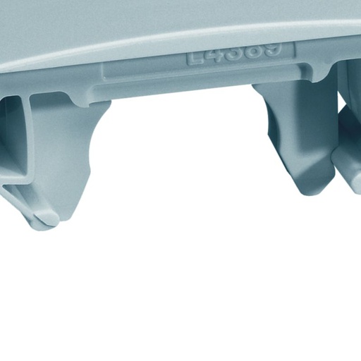 [HAG-GBDCLIPALU] Clip de verrouillage et joint de couvercle pour goulotte GBA, PVC couleur Alu GBDCLIPALU