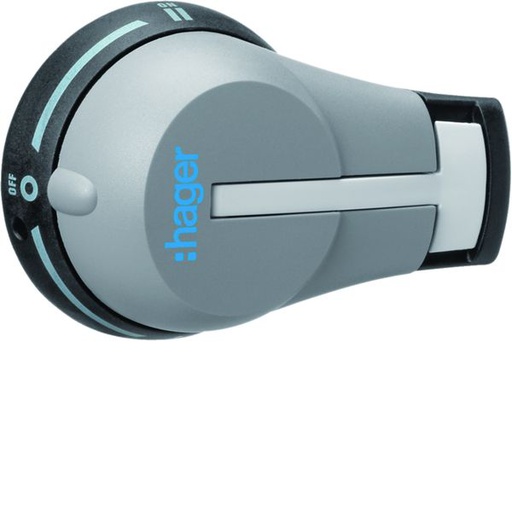 [HAG-HZI004] Poignée noire pour app 63-125A 3 positions HZI004