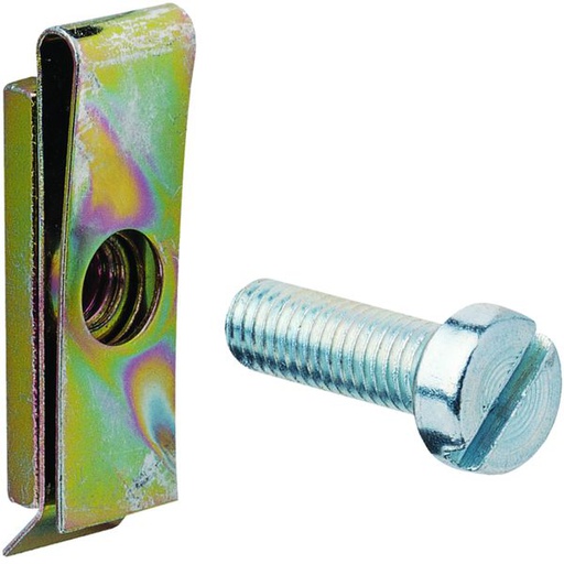 [HAG-UC969] Ecrous-clips et vis M5 pour platine perforée (25 pièces) quadro et beha-set UC969