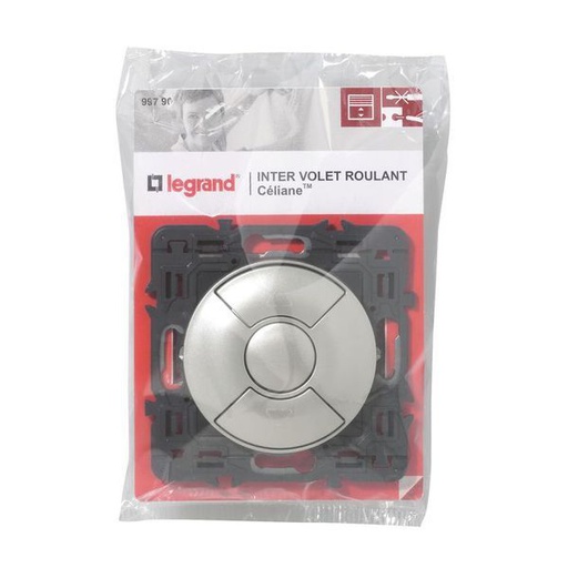 [LEG099790] Interrupteur Individuel De Volets Roulants Céliane Titane legrand 099790
