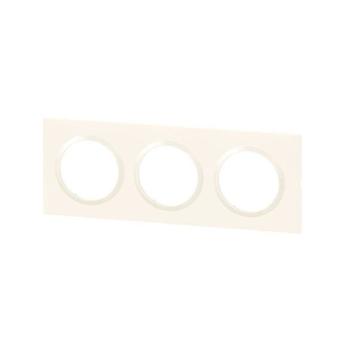 [LEG600903] Plaque Carrée Dooxie 3 Postes Finition Blanc Blister legrand 600903