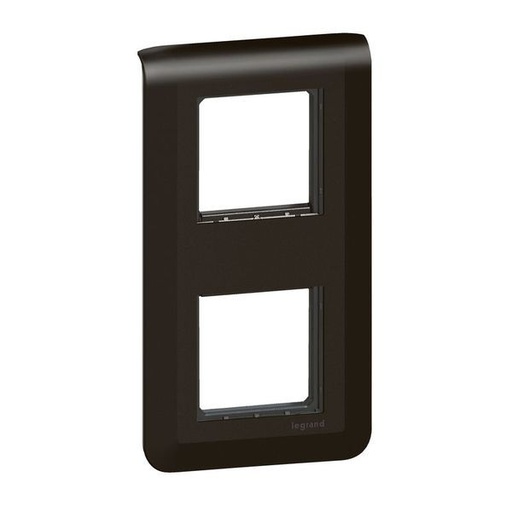 [LEG099481] Mosaic Support + Plaque 2X2 Modules Montage Vertical Noir Ma legrand 099481
