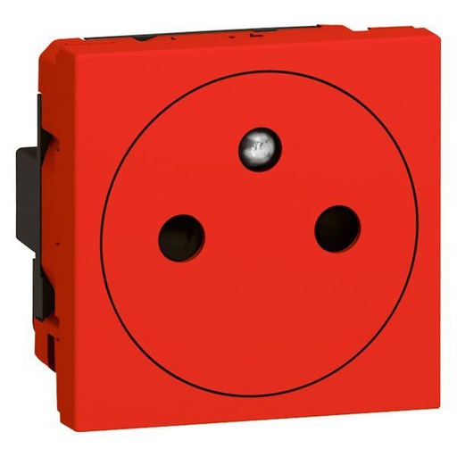 [LEG077133] Prise De Courant Surface Mosaic 2P+T 2 Modules Rouge A legrand 077133