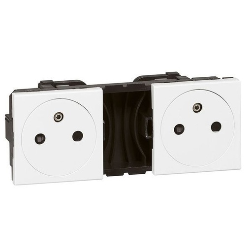 [LEG077134] Mosaic 2X2P+T F/B Surface Blan legrand 077134