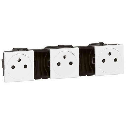 [LEG077136] Triple Prise De Courant 2P+T Surface Précâblées Mosaic 3X2 M legrand 077136