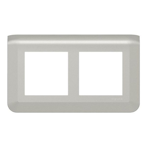[LEG079364L] Plaque 2X2 Modules Alu Entraxe 57 legrand 079364L