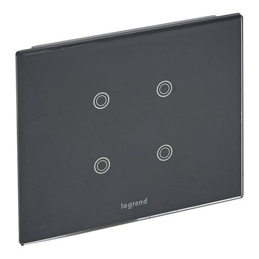 [LEG067574] Commande Knx Tactile 2 Modules Noir legrand 067574