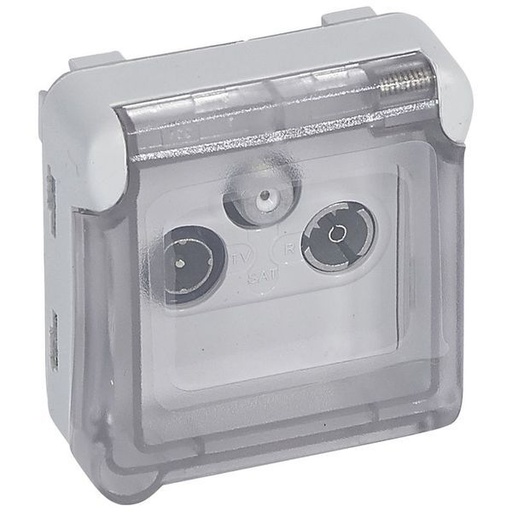 [LEG069558] Prise Tv-R-Sat À Sorties Multiples Plexo Composable Ip55 Gri legrand 069558