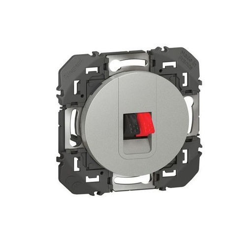[LEG600481] Dooxie Prise Haut Parleur Simple Aluminium legrand 600481
