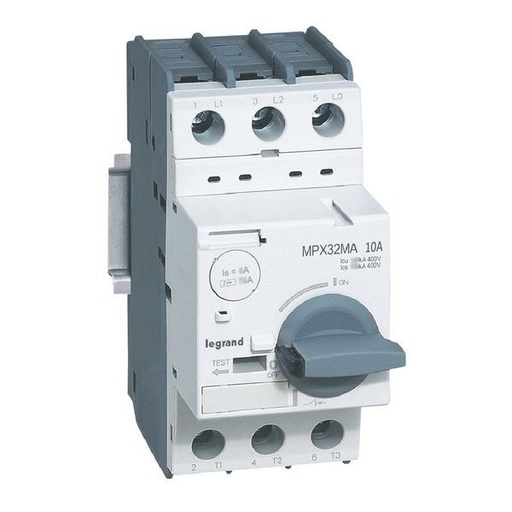 [LEG417350] Mpx 32Ma Disjoncteur Moteur Magnetique Seul 10.0A 100Ka legrand 417350