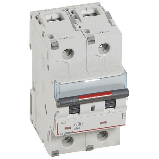 [LEG410015] Dx3 Disjoncteur 2P C80 36Ka legrand 410015