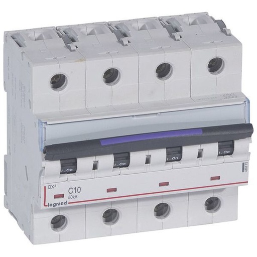 [LEG410173] Dx3 Disjoncteur 4P C10 50Ka legrand 410173