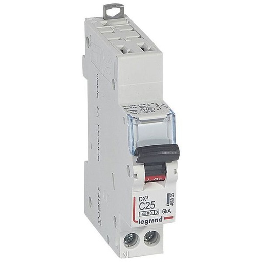 [LEG406885] Dnx3 Disjoncteur 1P+Ng C25 4500A/6Ka Auto legrand 406885